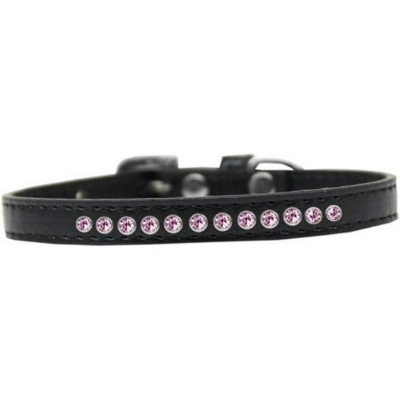 Dog, Puppy  Pet Fashion Collar, "Light Pink Crystal Rimsets"