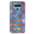 thumbnail image 1 of Funda para LG Q60 InstaCase Corazones Varios Protector anticaídas, 1 of 4