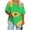 Green, variant on Summer Plus Size Tops For Women Causal Sunflower Loose Short Sleeve V-Neck Pullover Blouse T-Shirt Oversized Women Shirts Under $8 Green XXXXL