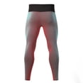 thumbnail image 5 of Dovford Men's Ribbed Knit Compression Pant Cotton Thermal Leggings, 5 of 6