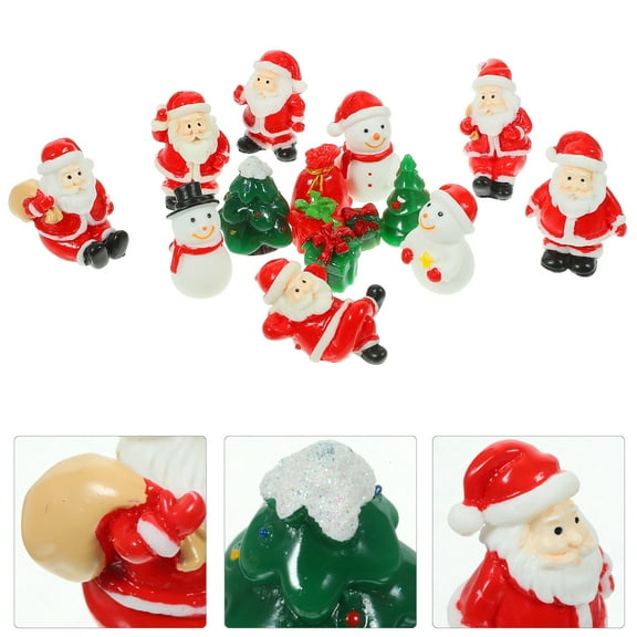 Stri 1 Set Mini Christmas Decorations Miniature Christmas Mini Ornaments Dollhouse Decorations