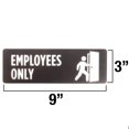 thumbnail image 5 of Brybelly ISGN-202 Employees Only Self-Adhesive Sign, 5 of 5