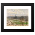 thumbnail image 2 of Camille Pissarro 14x12 Black Modern Framed Museum Art Print Titled - The Garden of the Tuileries on a Winter Afternoon (1899), 2 of 5