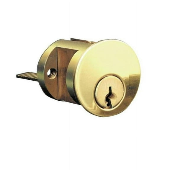 Ilco 7075UB1003 Keyed Different 5 Pin Rim Cylinder with UB Keyway, Bright Brass