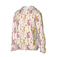 thumbnail image 2 of Fotbe Yellow Pueple Rabbit Men's Women's UPF 50+ Sun Protection Jacket Hooded Cooling Shirt with Pockets Hiking Outdoor Performance-3X-Large, 2 of 8