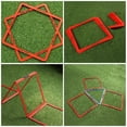 thumbnail image 3 of MOVTOTOP Portable Agility Rings for Training Use 6pcs Reliable Composite Material Red Color, 3 of 6
