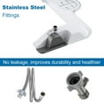 thumbnail image 4 of CazToi Non-Electric Bidet Attachment with Self-Cleaning Dual Nozzles & Adjustable Pressure Easy Install Toilet Bidet Rear Wash, 4 of 6