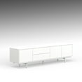 thumbnail image 5 of Atlas 78" x 20" Modern TV Stand Cabinet - White Frame, White Door/Drawers, White Base, 5 of 8