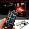 thumbnail image 5 of 2 bombillas LED de esquina para coche T10 W5W 5050 6SMD RGB, multicolor, con control remoto, 5 of 5
