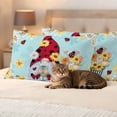 thumbnail image 3 of Aqua Gnomes Daisy Outdoor Waterproof Pillow Covers, Pastoral Country Garden Floral Decorative Rectangle Throw Pillowcase Sofa Cushion Sham for Patio/Couch/Chair, 20"x12" 2 Pack, 3 of 8