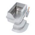 thumbnail image 1 of Stainless Steel Cat Litter Box, Large Cat Litter Box Leakproof  for Large Cats, 1 of 7