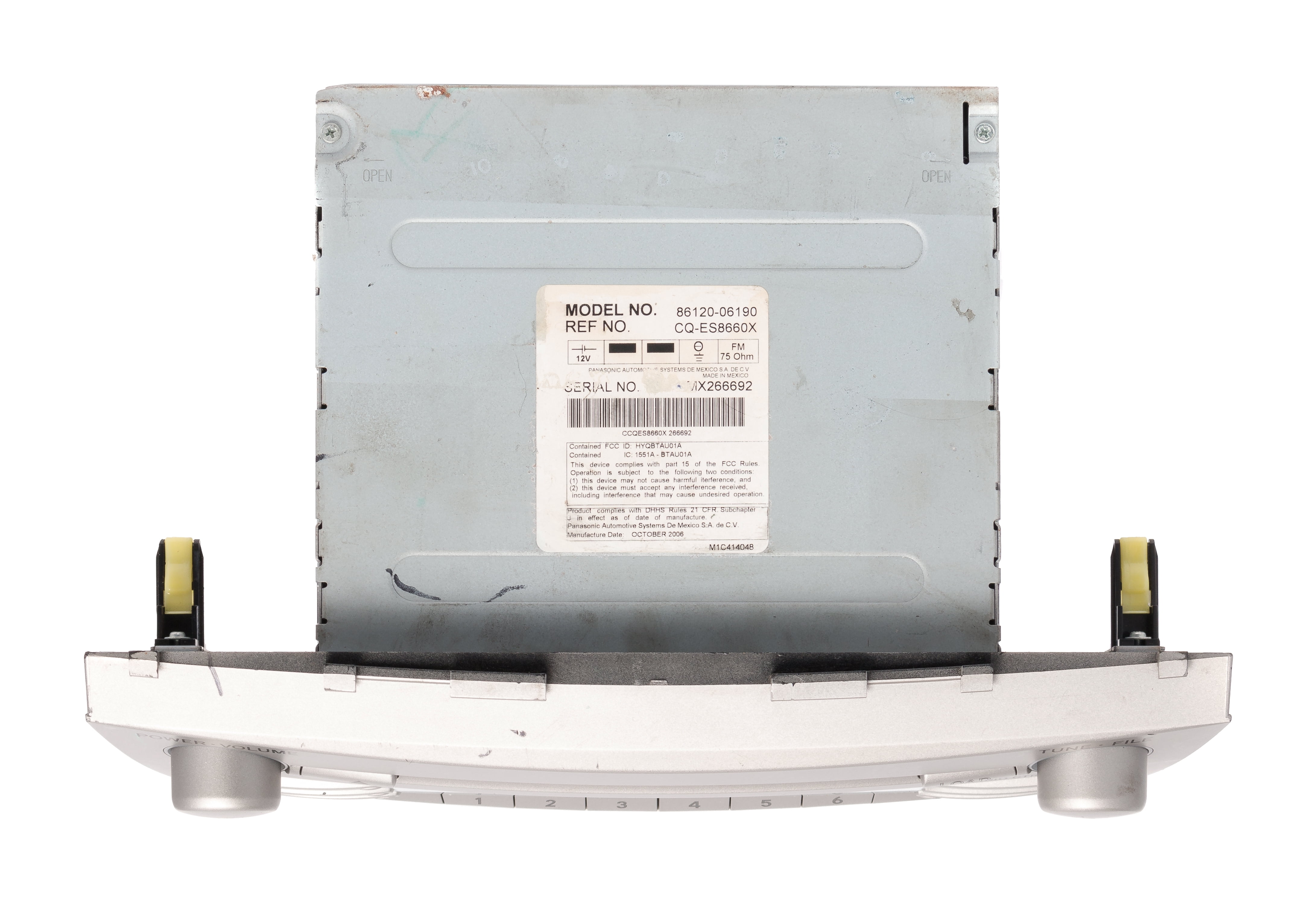 Restored Toyota Camry 2007-2009 AMFM Radio and CD MP3 Player Part 86120-06190 Face A51823 (Refurbished)