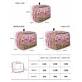 thumbnail image 2 of Hello Spring Toaster Cover 4 Slice, Large Kitchen Appliance Covers, Pink Tulip Flowers Farmhouse Buffalo Plaid Wooden Toaster Oven Cover with Loop, Bread Machine Cover Polyester Dust Cover Protection, 2 of 4