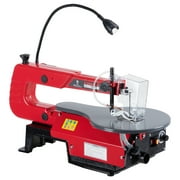 M optimized 16-Inch Variable Speed Scroll Saw with LED Light, Easy-Access Blade Changes and Extra-Large Adjustable Tilting Work Table, Red