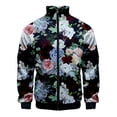 thumbnail image 5 of Chaqueta con estampado de flores antiguas en 3D para hombre, chaqueta de invierno para mujer, chaquetas con gráficos de flores de Harajuku, moda para niños, top vintage genial, 5 of 5
