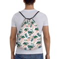 thumbnail image 2 of Kdxio Hawaii Palms Print Drawstring Backpack Bag,Waterproof Draw String Back Sack, Gym Drawstring Bags Swim Bag For Unisex, 2 of 9