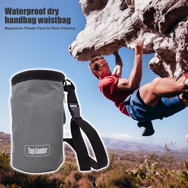 Bolsa de tiza para escalada, bolsa de almacenamiento de polvo de magnesio para escalada al aire libre antideslizante Tmvgtek 3za3ml3ds7dd7jg4