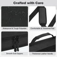 thumbnail image 6 of MoKo Zipper Binder, 3 Inch 3 D-Ring 700 Sheets Capacity Multi-Pocket Organizer with Shoulder Strap & Handle, School Supplies,Black, 6 of 8