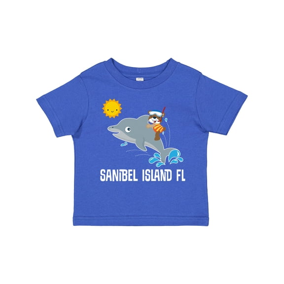 Inktastic Sanibel Island Florida Dolphin Boys or Girls Toddler T-Shirt