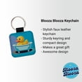 thumbnail image 2 of Rubber Ducky Duck Cute Faux Leather Square Keychain, 2 of 7
