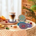 thumbnail image 7 of Diamond Painting Coasters with Holder,DIY Datura Flower Life Coaster Diamond Art Kits for Beginners, Adults Small Diamond Painting Kit Art Craft Supplies(8 Pcs ), 7 of 7