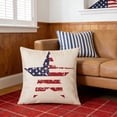 thumbnail image 2 of DefiDgd 18x18inch 4th of July Pillow Covers,American Flag Star Strpied Throw Pillow Covers,Independence Day Red White Blue Summer Outdoor Indoor Home Sofa Couch Decoration(B), 2 of 6