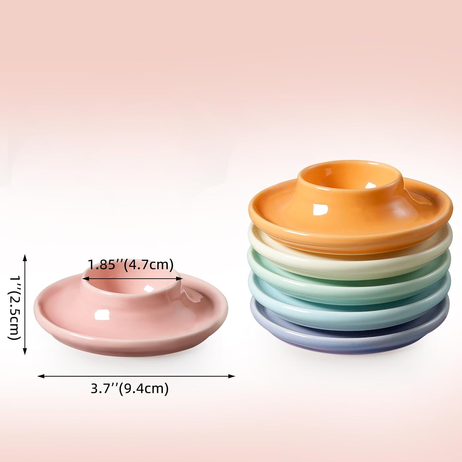 Ceramic Macaron Egg Holder for Hard and Soft Eggs