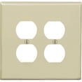 thumbnail image 1 of Leviton 0PJ82-00I 2 Gang Plaque Réceptacle Duplex Ivoire, 1 of 2