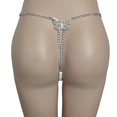 thumbnail image 2 of Mujeres Verano Sexy Mariposa Cintura Cuerpo Cadena Joyería Mariposa Colgante Tanga Bragas Elástico G String Rave Underpant Belly Chain Bikini Butterfly Wais, 2 of 3