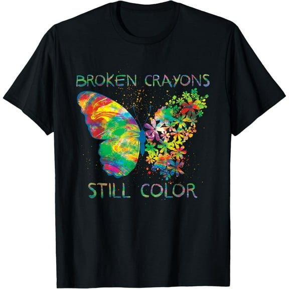 Broken Crayons Still Colors Mental Health Awareness T-Shirt