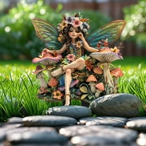 PRETXORVE Home Decor, Room Decor, Bohemian Style Acrylic Garden Stack Decoration and Hummingbird Outdoor Decoration Acrylic Garden Stack