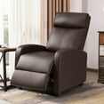 thumbnail image 2 of Homall Adjustable PU Leather Adjustable with Upgraded Footrest Recliner Black, 2 of 8
