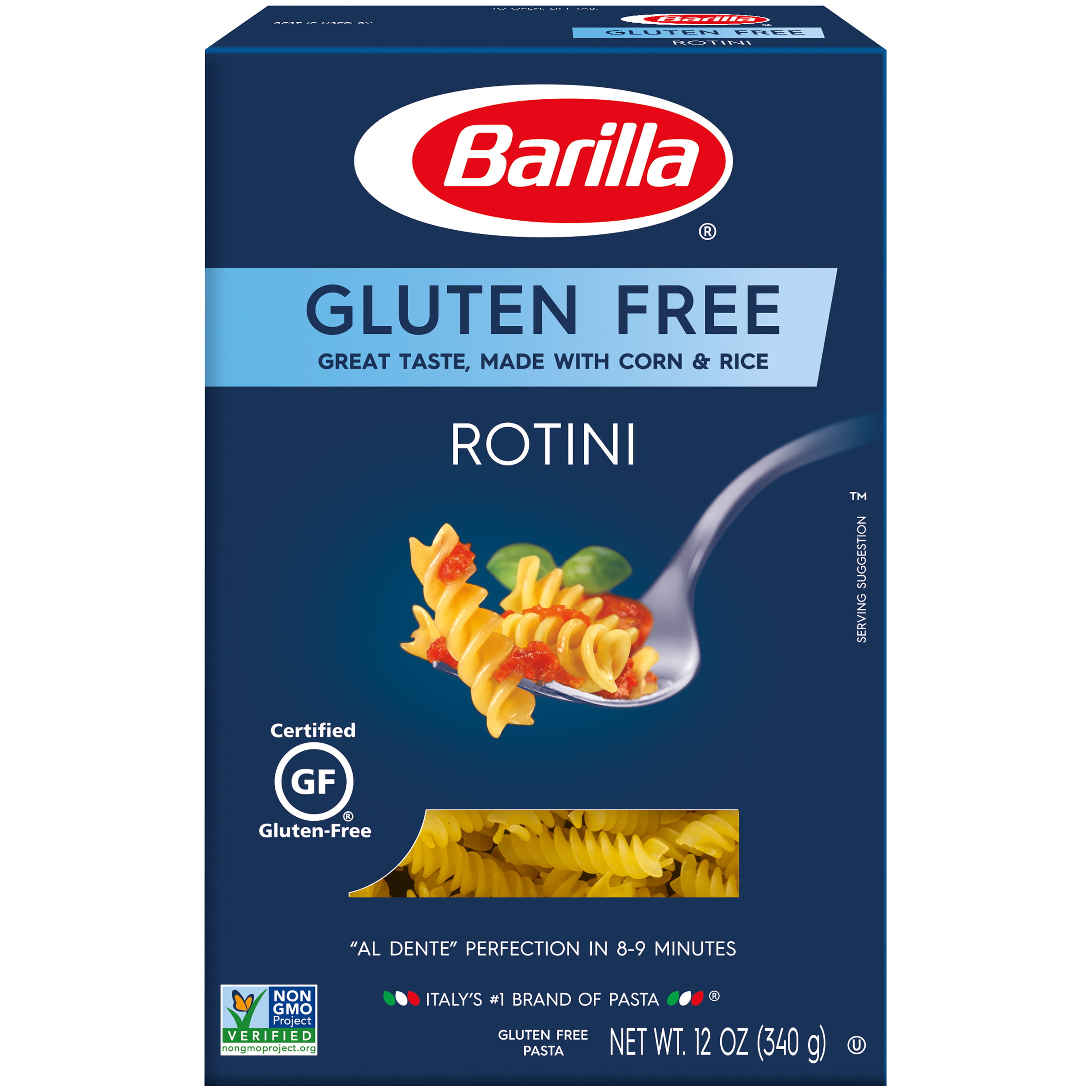 Barilla® Gluten Free Pasta Rotini 12 oz - Walmart.com