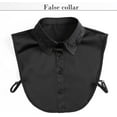 thumbnail image 3 of LoudSung Fake Collar Detachable Blouse Half Shirt Pearl Dickey False Collar Top Elegant for Women Girls, 3 of 7