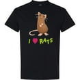 thumbnail image 3 of Inktastic I Love Rats T-Shirt, 3 of 5