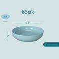 thumbnail image 5 of Kook 4-Pc Ceramic Pasta Bowl Set 40 Oz Stoneware Serving Bowls for Kitchen, Pale Blue, 5 of 9