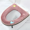 thumbnail image 3 of Cojín para chupete de inodoro, extensión universal suave, funda para asiento de inodoro, franela gruesa, lavable, 3 of 5