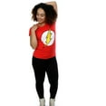 thumbnail image 4 of DC Comics T-Shirt en Coton Logo Flash Usé pour Femmes, 4 of 5
