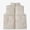 White, variant on Big Kids Stand Collar Quilted Vest with Soft Lining Wind Resistant Shell Size 7