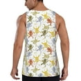 thumbnail image 3 of Xecao Cartoon Monkey Men's Tank Top Workout Quick Dry Sleeveless Gym Jogging Muscle Shirts Summer Swim Beach Tops, 3 of 9