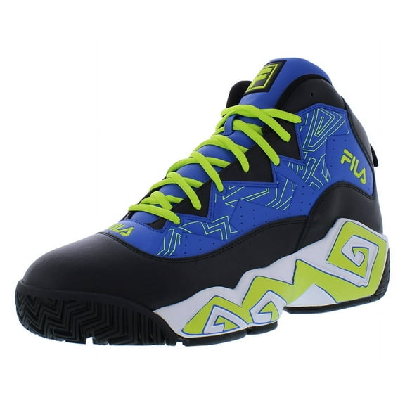 Fila MB Mens Shoes Size 15, Color: Prime Blue/Black/Lime Punch