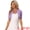 Lilac, variant on Women's Ruched Short Sleeve Shrugs Bolero Cropped Cardigan M Black