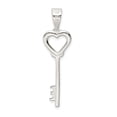 thumbnail image 4 of Sterling Silver Polished Key Pendant Charm, 4 of 4