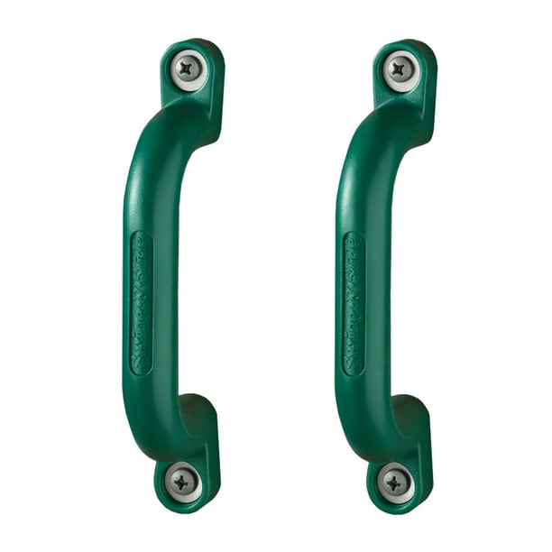 SwingNSlide Green Safety Handles (Pair) for Swing Sets