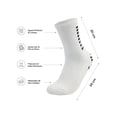 thumbnail image 3 of 6 Pares Calceta Deportiva Antiderrapante Hombre Gym Pilates Unitalla Blanco, 3 of 6
