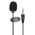 thumbnail image 1 of Microphone Filaire Omnidirectionnel en Polyester 5 Pcs Mini Clip Anti-Bruit pour Enseignant Reporter Hôte Fête, 1 of 8