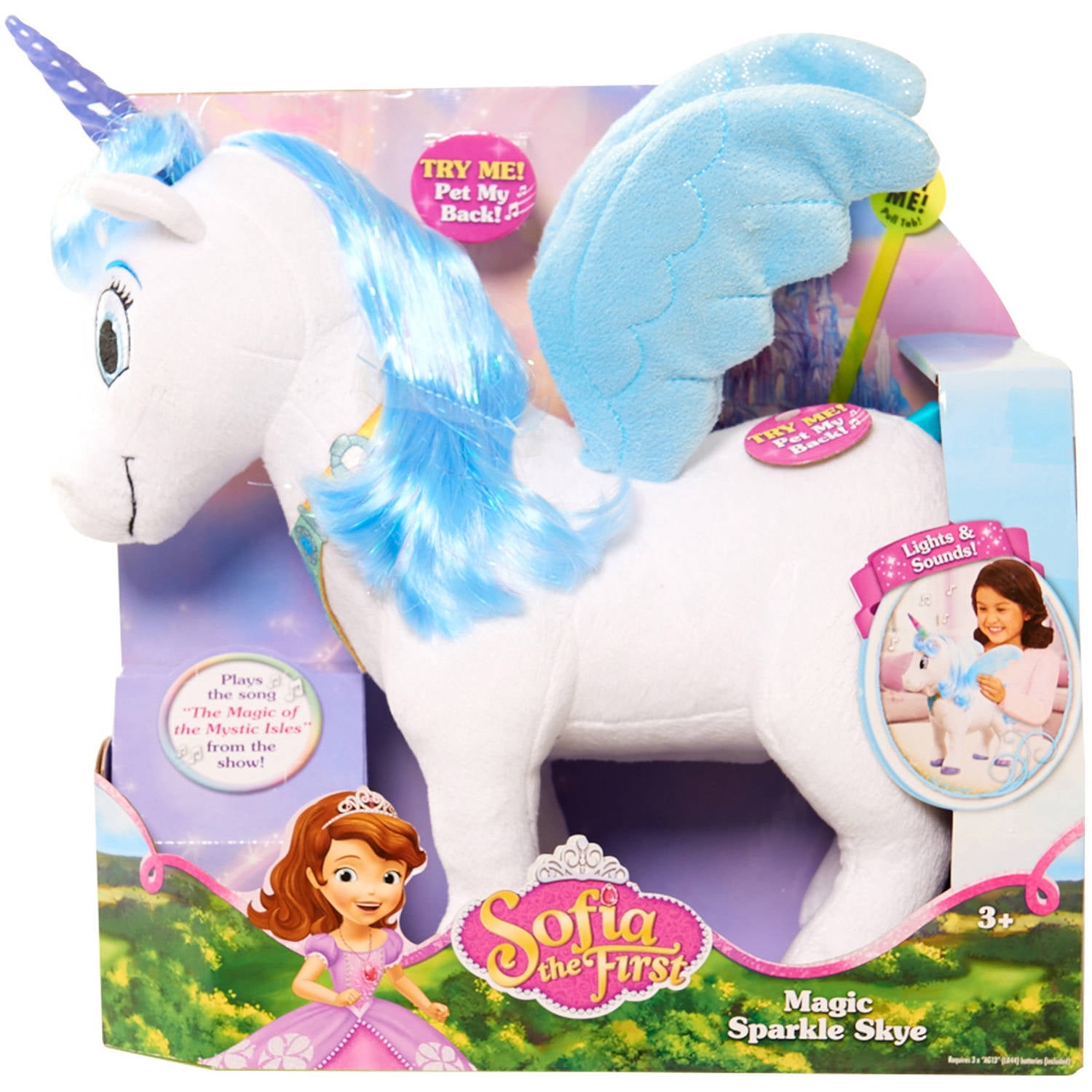 Sofia the first magic sparkle skye unicorn deals