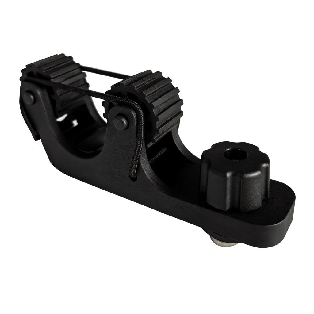Yl-YANG Kayak Paddle Holder Track Mount Accessories Fishing Standard Paddle Holder Kayak Oar Holder for Rail Rod Pole Fast and Quiet Holding, Black(2 Pcs,Simple Style)