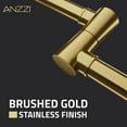 thumbnail image 5 of Marca 360-Degree 24" Wall Mounted Pot Filler with Dual Swivel in Brushed Gold, 5 of 7