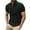 Green, variant on WREESH Men's Polka Dot Henley Shirts Casual Fashion Business Short Sleeve Shirt with Printed Athletic Top for Playful Style Green